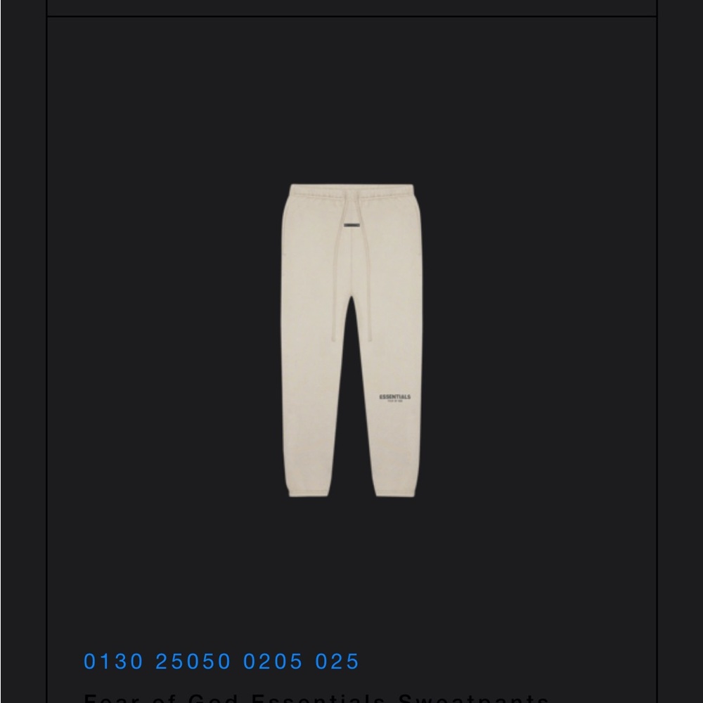 Essentials mens sweatpants